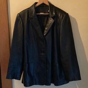 Tribal womens leather jacket